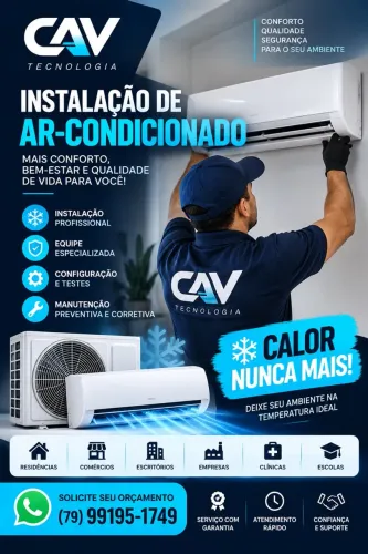 Instalação de ar-condicionado