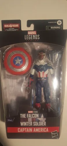 Figura articulada marvel legends capitão América Sam Wilson filme falcão soldado invernal