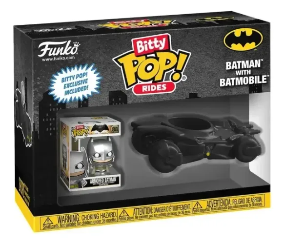 Funko Pop! Bitty Ride: Dc - Batman Com Batmóvel