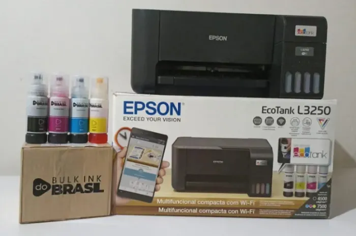 Impressora Multifuncional Epson Ecotank L3250 + Kit Tintas 