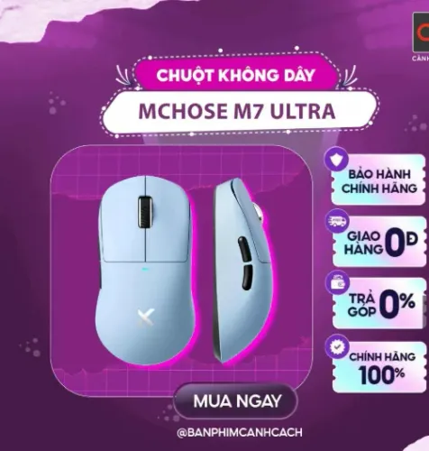 Mouse Gamer Mchose M7 Ultra 8Khz com (Switches Ópticos) !