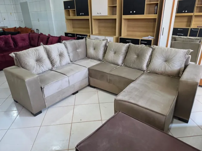 Sofa de canto com chaise novo