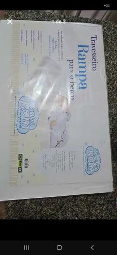 Vendo travesseiro rampa para berço