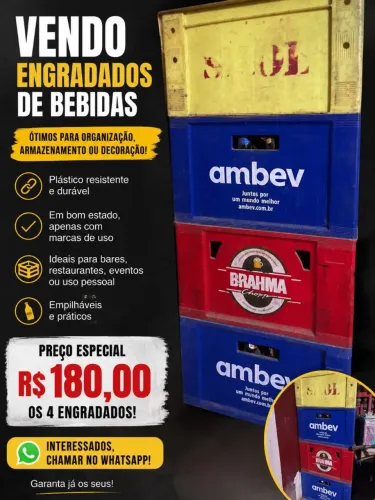 Engradados de bebidas