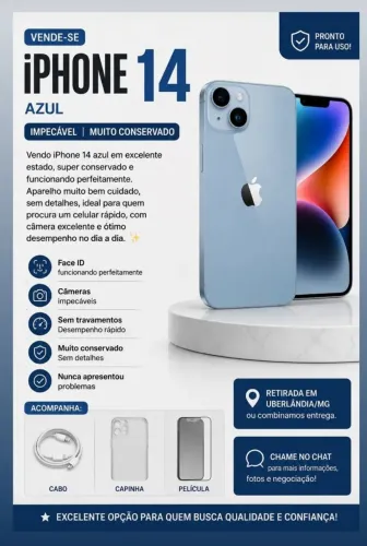 iPhone 14 azul