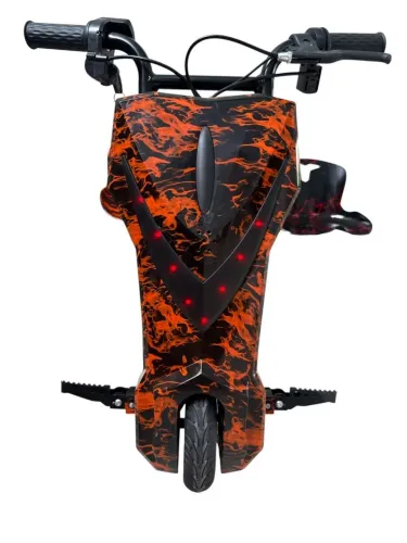 Triciclo elétrico drift c/ajuste de tamanho e Bluetooth suporta 140kg banco com molas