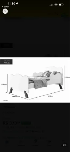 Cama infantil  - com  colchão 