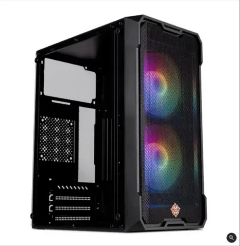 Gabinete Gamer com lateral em vidro e 2 Fans RGB