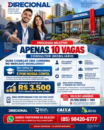 Sua oportunidade de começar uma nova carreira no mercado imobiliário chegou!