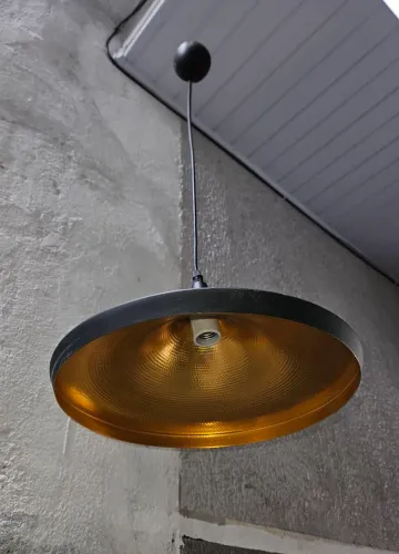 Candeeiro de teto preto 36cm