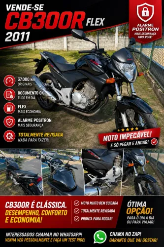 HONDA CBR300 - 2011 - POUQUÍSSIMO RODADA