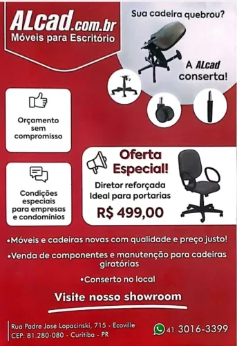 Cadeiras Giratórias Reforçadas - Especializada em Condomínios -