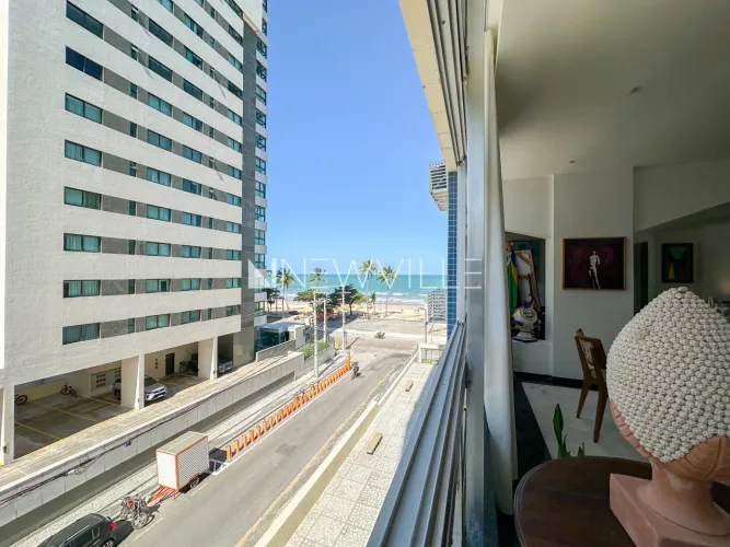 Apartamento à venda no Edf. Mirante 120m², 3 quartos (1 suíte), em frente à avenida beira