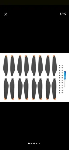 Kit Hélices para DJI Mini 3 Pro e Mini 4 Pro (paralelas) 2 conjuntos com 8 hélices cada