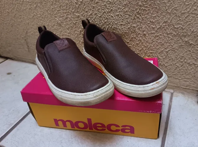 Tênis Moleca Masculino Marrom - Tamanho 37(USADO 2 VEZES SOMENTE)