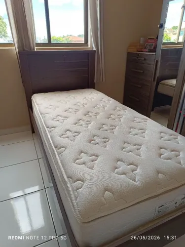 CAMA SOLTEIRO+ COLCHÃO 