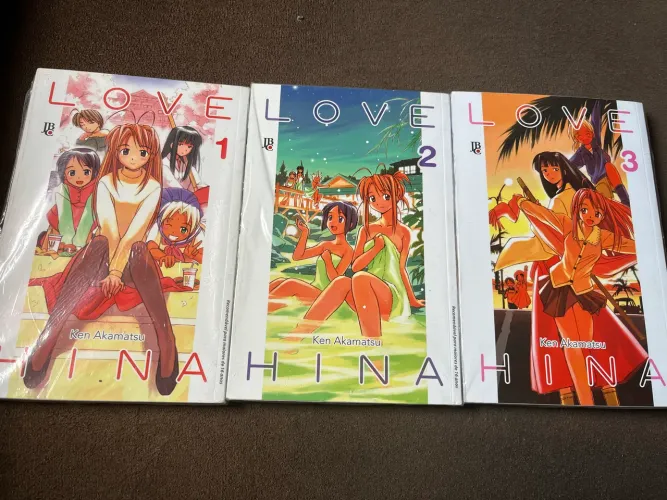 Manga Love Hina volumes 1 ao 3