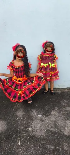 VESTIDO JUNINO TAM: 3 & 6 Anos