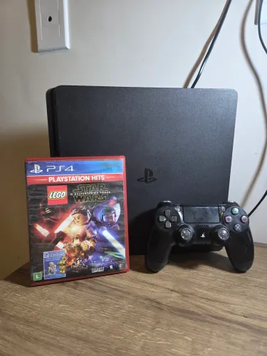 PS4 slim 1TB - impecável
