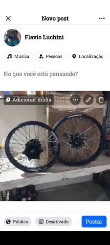  Rodas da bross 160 disco nas 2 rodas .R$ 900, 00