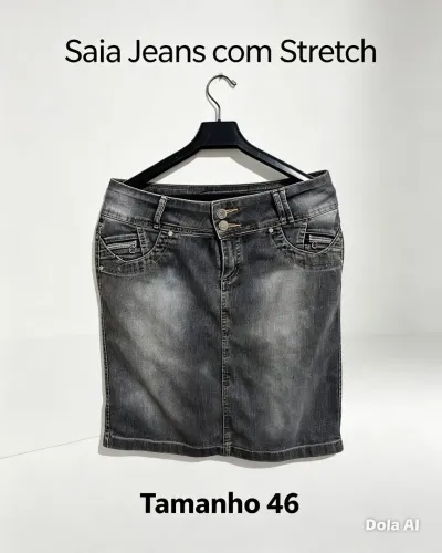 Saia jeans