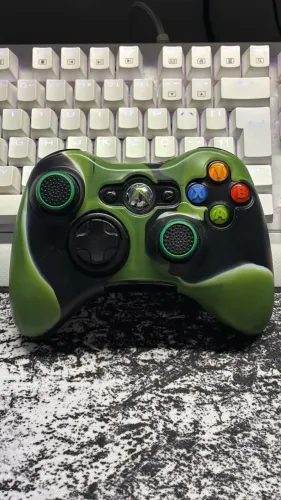 Controle xbox 360 original com capa
