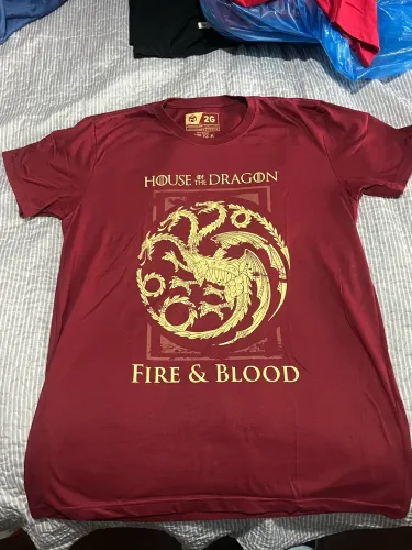 camiseta house of the dragon vermelha 2g