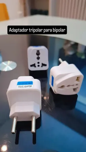 Adaptador tomada tripolar para bipolar