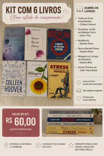 KIT COM 6 LIVROS