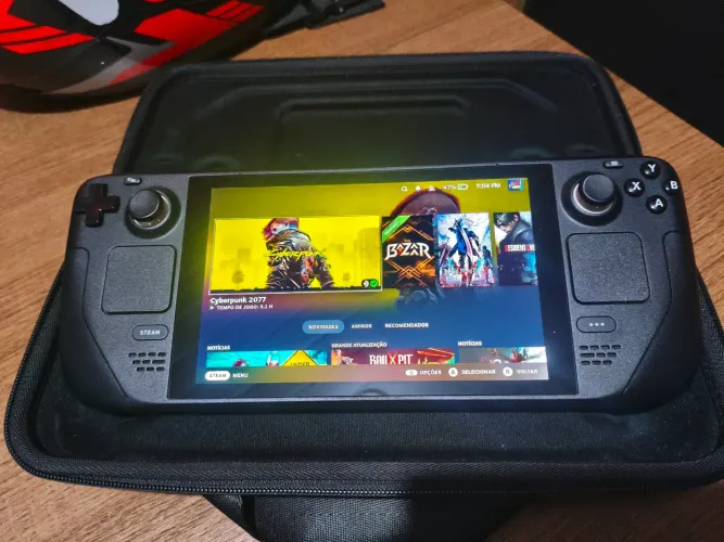 Console Portátil Valve Steam Deck LCD 256 GB Preto + cartão 256GB