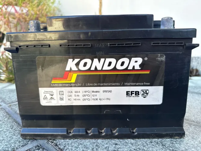 Bateria KONDOR 72 ah Start Stop