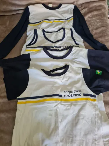 2 camisetas 1 regata 1 camiseta manga longa objetivo