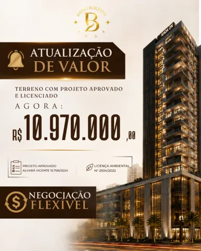 Terreno com projeto aprovado - 504 m² - BC - Próx. BR, Marambaia e Roda Gigante