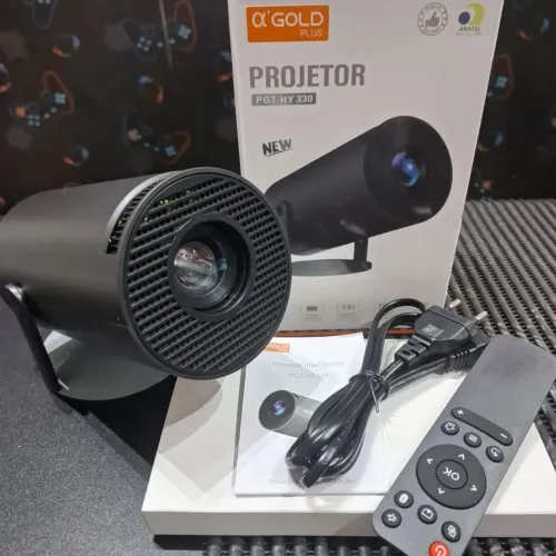 Mini Projetor Portátil Smart A'Gold PGT-HY330 - Novo Lacrado com Garantia