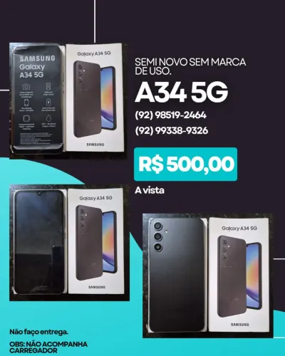 Celulares semi novos sem marca de uso A14 5G / A34 5G