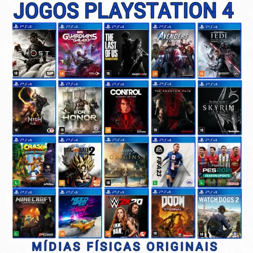 Lote de jogos playstation 4 Midias Fisicas Originais Ps4 , Ps3 , Ps5