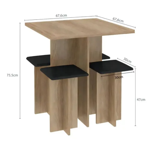 Conjunto de mesa Edna
