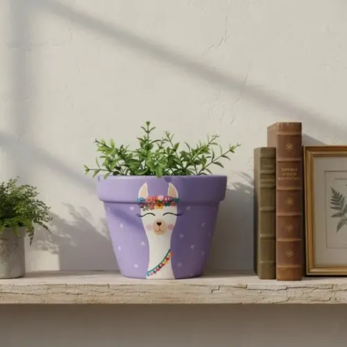 Vaso de parede XGG Lhama - Lilás