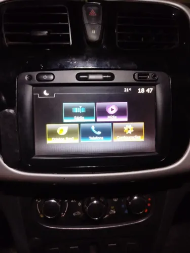 multimídia mídia Nave Renault <br>Logan <br>Sandero <br>Dus