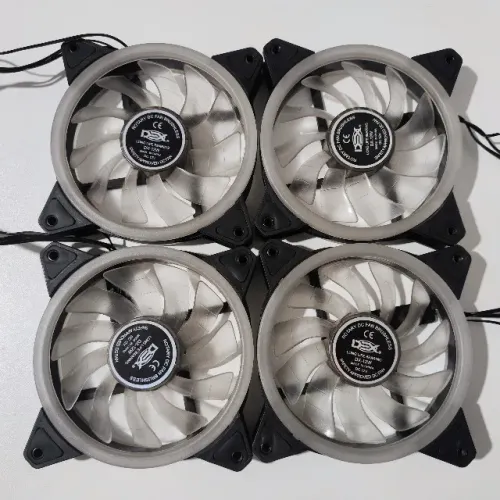 Kit 4x Cooler Fan RGB Dex 120mm DX-12W