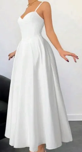 Vestido branco longo