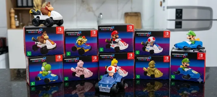 Lote Coleção Mario Kart 8 Deluxe McDonald's 2024 - 10 Carrinhos Com Caixa