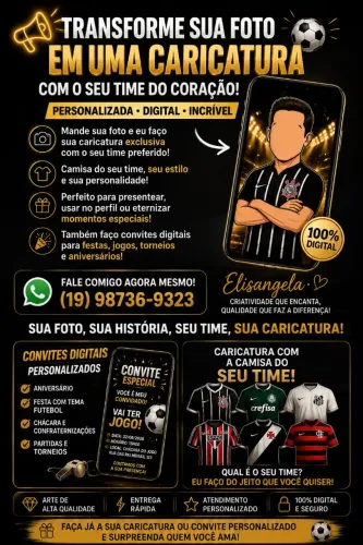 EU FAÇO A ARTE PERSONALIZADA PRA VOCÊ!!