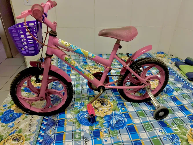 Vendo bicicleta infantil feminina.