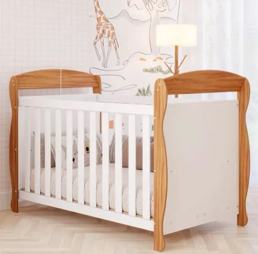 Berço Americano Marquesa 3 Em 1 100%mdf Com Colchão