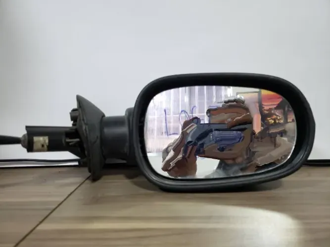 Retrovisor Manual Esquerdo Renault Sandero Logan 2007 à 2010 0103017