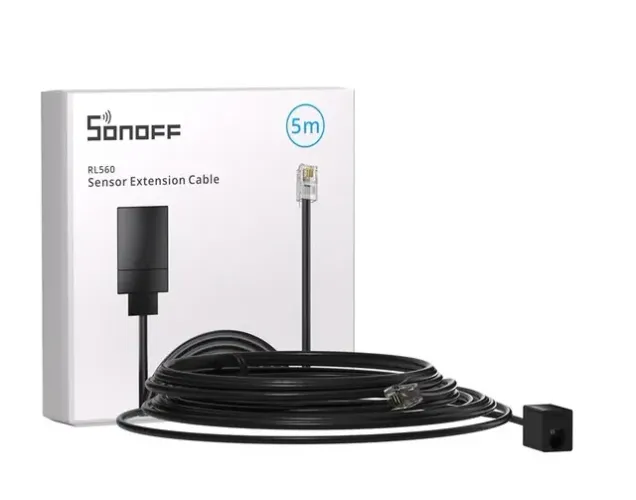 Cabo Extensão Rl560 5 Metro Sensor Sonoff Ths01 Ms01 Ds18b20
