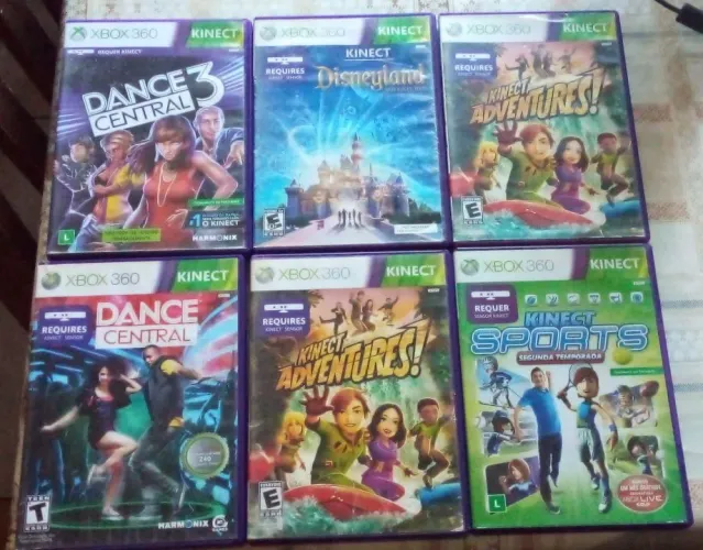 Jogos X Box 360 seminovos (kinect, resident evil, halo, etc)