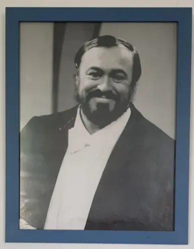 Quadro Gravura Luciano Pavarotti 39 X 31 Cm