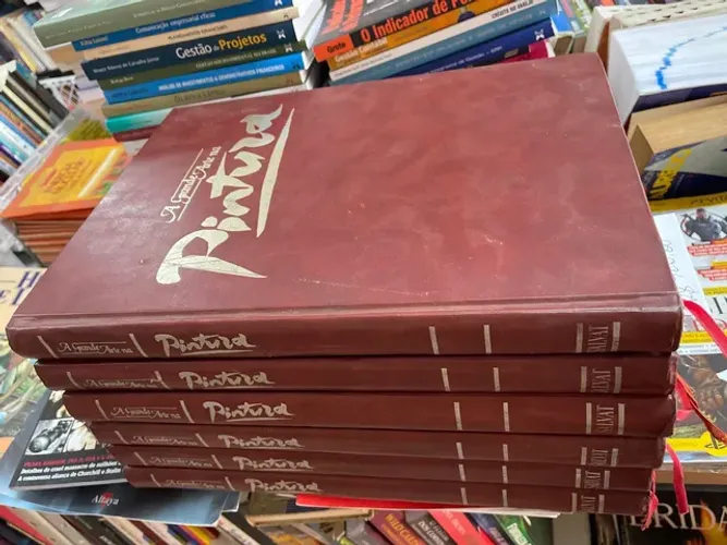 Coleção A Grande Arte na Pintura 6 volumes completa salvat